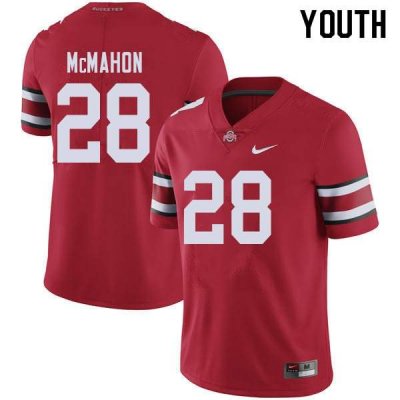 Youth Ohio State Buckeyes #28 Amari McMahon Red Nike NCAA College Football Jersey December GUT1844GR